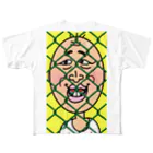 mochi-shibaのフェンス越しのオジサン All-Over Print T-Shirt