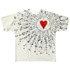 SeventrapsのHeart&Arrows All-Over Print T-Shirt