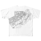 プッョシかさみとの「あんこ」と「皮」 All-Over Print T-Shirt