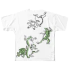 ねこめいんの店の鳥獣戯画 All-Over Print T-Shirt