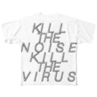 よしのkill the noise kill the virus フルグラフィックTシャツ