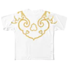 Atelier PanReoのKEGYO / wide((gold All-Over Print T-Shirt