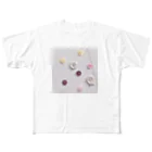 goma goodsのスイーツみたいな糸巻きボタン シックver. All-Over Print T-Shirt