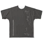 pickleSnakeの黒岩蜥蜴牴牾 フルグラフィックTシャツ