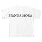 FIANNA MÖRAのFIANNAMÖRAロゴ フルグラフィックTシャツ