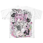 なつめみく♡イラストレーターのBUNNY♡BUNNY All-Over Print T-Shirt