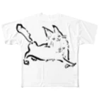 ただようプ二のルンルンねこ All-Over Print T-Shirt