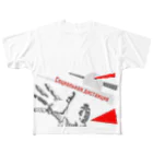 スナックdéracinéのオカヤフスキーсоциальная дистанция フルグラフィックTシャツ