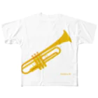 Contra-StoreのBell Up Trumpet フルグラフィックTシャツ