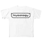 ニャオロジー公式グッズのしっぽ付きTシャツ・フレーム フルグラフィックTシャツ