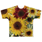 flower & Plants Edenのヒマワリグラフィック-002 All-Over Print T-Shirt