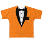 まるいねこのタキシードTシャツ ～ Orange ～ フルグラフィックTシャツ