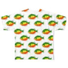 奥田久重のピラニアナッテリーの群れ All-Over Print T-Shirt