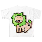 POGSのライオンくん（草食系） フルグラフィックTシャツ