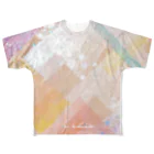 ælicoのshines 淡 All-Over Print T-Shirt