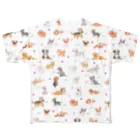 すずきいときちの水彩わんこ(白)  All-Over Print T-Shirt