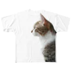 SHOP W　SUZURI店のMARCO N.B. profile Tシャツ（フルグラフィック） All-Over Print T-Shirt