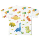 torisun shop (SUZURI)の夢見る恐竜 フルグラフィックTシャツ
