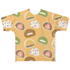 ぴより子のおみせの大福いっぱい All-Over Print T-Shirt