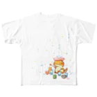 ツク之助のあまもりフトアゴ All-Over Print T-Shirt