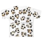 ninkimonopandaのニンキモノパンダいっぱい フルグラフィックTシャツ