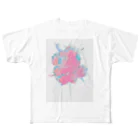 sazaleaのroses フルグラフィックTシャツ