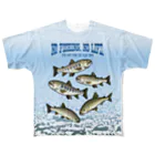 猫と釣り人のTANSUIGYO_1FB_C フルグラフィックTシャツ