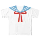 KittenCollar@仔猫の首輪のカラー別セーラープリント All-Over Print T-Shirt