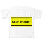 MedusasのKEEP WEIGHT⚠️ フルグラフィックTシャツ