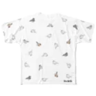 jm_corporationの折り紙風文鳥 All-Over Print T-Shirt