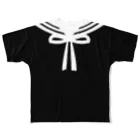 KittenCollar@仔猫の首輪の黒猫タイプ別セーラープリント フルグラフィックTシャツ