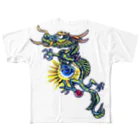 アサミカヨコの玉持ちドラゴン All-Over Print T-Shirt