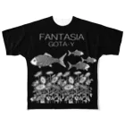 ゴータ・ワイのFANTASIA～ひまわり～　Black フルグラフィックTシャツ