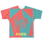 Danke Shoot Coffeeの五角(合格)オクトパス（pass） フルグラフィックTシャツ