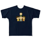 HappyGorillaの紺-2 All-Over Print T-Shirt