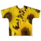 HaveーFun 嘉のHave-Fun Photo Playひまわり All-Over Print T-Shirt