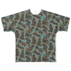 ANANI UKULELEのTahitian Tribal Cat All-Over Print T-Shirt