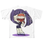 あやあすあの口だけ女ちゃん フルグラフィックTシャツ