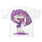 あやあすあの口だけ女ちゃん フルグラフィックTシャツ