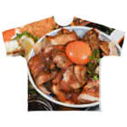 ミナトグリルのお土産屋さんの炙り豚しゃぶ丼 フルグラフィックTシャツ