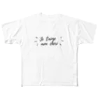 Maison Fenninger (メゾン フェナジェ)の愛してる♡ (フランス語) All-Over Print T-Shirt