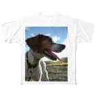 kyuのよだれ犬 フルグラフィックTシャツ
