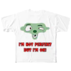 Pat's WorksのI'm not perfekt フルグラフィックTシャツ