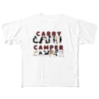 Fortune Campers そっくの雑貨屋さんのCARRY CAMPER フルグラフィックTシャツ