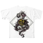 縷◈MADE◈紅の昇龍-edomurasaki- All-Over Print T-Shirt