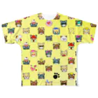 みなまりSHOPの荒ぶるチワワ　イエロー All-Over Print T-Shirt