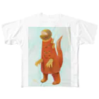 あかるいみらいけんきゅうじょのいもあたま　かいじゅう。 All-Over Print T-Shirt