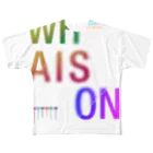 viofranme.のwhaison gradations CMYK-RGB All-Over Print T-Shirt