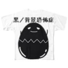 NekoNeko*マイクラ始めましたの黒ノ背景恐怖症 フルグラフィックTシャツ