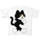 嶌星堂の飛び出し坊や猫 All-Over Print T-Shirt